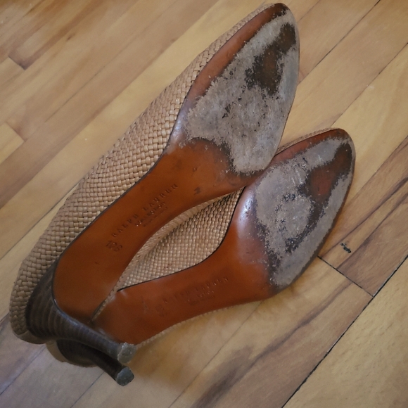 Ralph Lauren Collection Camila Woven 3" Pump, 10B - Picture 7 of 11